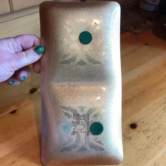 1950’s Talbot Glass Company Gold Tray - Picture 5 of 10